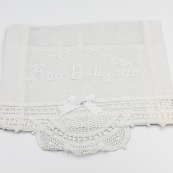 Handmade Baptism Set Lace NWT made in Brazil | Batizado Lace Christening Set - Picture 2 of 7